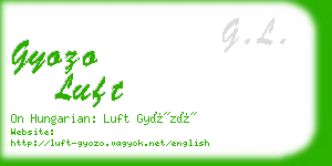 gyozo luft business card